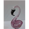 Image 5 : Flamingo Blown Art Glass Figurine on Metal Legs