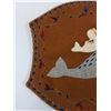 Image 3 : Inuit Eskimo Handmade Narwhal Wool Mat/Blanket for Doll w/ Embroidery