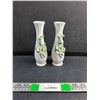 Image 1 : (2) Ceramic Floral Flower Vases