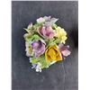 Image 6 : (2) Staffordshire Bone China Floral Decorations