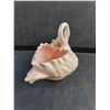 Image 3 : Pink Porcelain Iridescent Swan Planter
