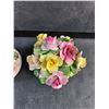 Image 2 : (2) Staffordshire Bone China Floral Decorations