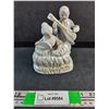 Image 1 : Vintage Porcelain Man and Woman Playing Instrument Decoration