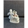 Image 4 : Vintage Porcelain Man and Woman Playing Instrument Decoration