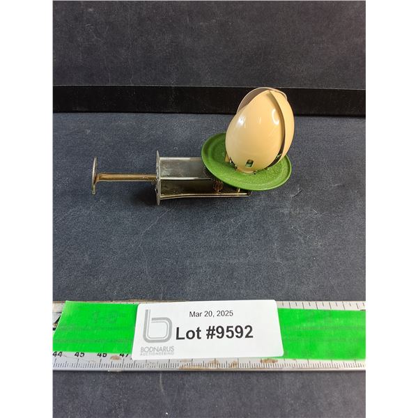 Vintage Mechanical Spin Toy Bird in Shell