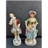 Image 2 : (2) Vintage Porcelain Man and Woman Decorations