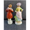 Image 4 : (2) Vintage Porcelain Man and Woman Decorations