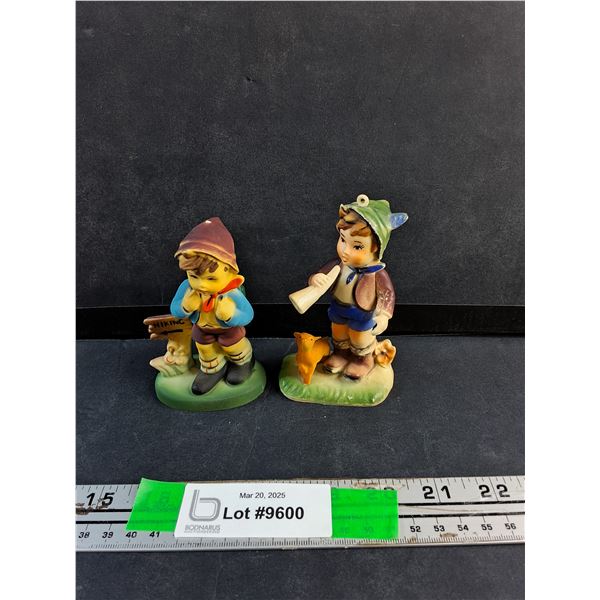 (2) Vintage Plastic Boys Decorations