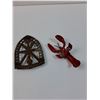 Image 4 : Sad Iron Trivet & Metal Lobster Bottle Opener