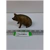 Image 1 : Cast Iron Pig Coin Bank - 5" x 3"