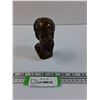 Image 1 : African Hand Carved Soapstone Male  Bust - 5" x 3"