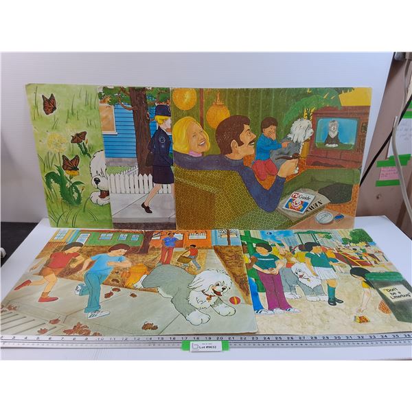 Retro Mr. Mugs Cardboard Teaching Boards - 24" x 18"