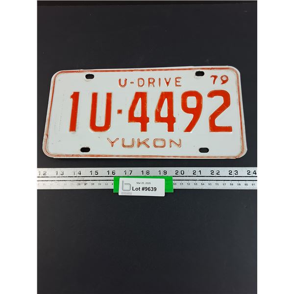 Yukon 1979 License Plate