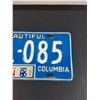 Image 3 : British Columbia 1986 License Plate