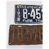 Image 2 : (2) Saskacthewan License Plates: 1927 & 1932