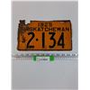 Image 1 : Saskacthewan License Plate - 1929