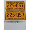 Image 1 : (2) Saskatchewan License Plates - 1967