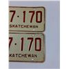 Image 3 : (2) Saskatchewan License Plates - 1975