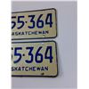 Image 3 : (2) Saskatchewan License Plates - 1976