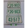 Image 1 : (3) Saskatchewan License Plates - 1964
