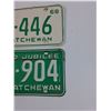 Image 3 : (2) Saskatchewan License Plates - 1965 & 1968