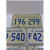 Image 4 : (5) SASKATCHEWAN License Plates - 1972