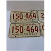 Image 2 : (4) Saskatchewan License Plates - 1973