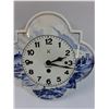 Image 2 : Porcelain Vintage Wind-Up Clock- Made in Germany - As Is