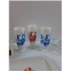 Image 3 : (2) German Democratic Republic Platters, (3) Milk Glass Vases, Clear Glass Juicer, Misc