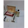 Image 4 : Vintage Razors (Assorted) (2) Noxzema Jars, Watkins Bottle, Misc