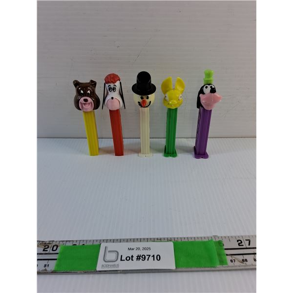(5) Vintage Pez Dispensers