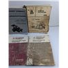Image 4 : (6) Various Vintage Farming Equipment Parts Catalog and Operator's Manuals