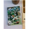 Image 3 : Saskatchewan Roughriders 1994 Fact Book, Catto Scotch Whisky Bottle and (2) Antique Car Calendars