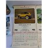 Image 4 : Saskatchewan Roughriders 1994 Fact Book, Catto Scotch Whisky Bottle and (2) Antique Car Calendars