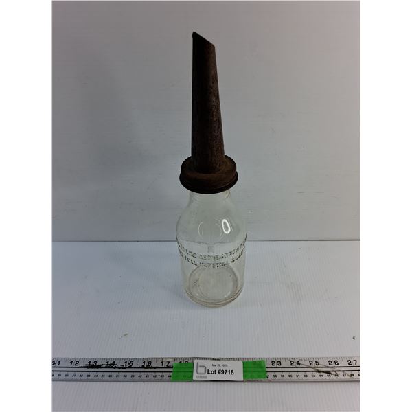 One Imperial Quart Oil Bottle