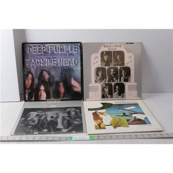(4) Records- Queen, Bad Company, Three Dog Night, Deep Purple