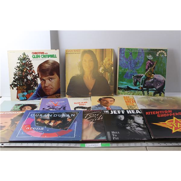 (12) Records- Terri Gibbs, John Cougar, Duran Duran, Misc.