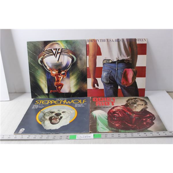 (4) Records- Steppenwolf, Quiet Riot, Bruce Springsteen, Van Halen