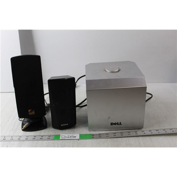 Dell Subwoofer, Sony & Acoustic Authority Speakers- As Is
