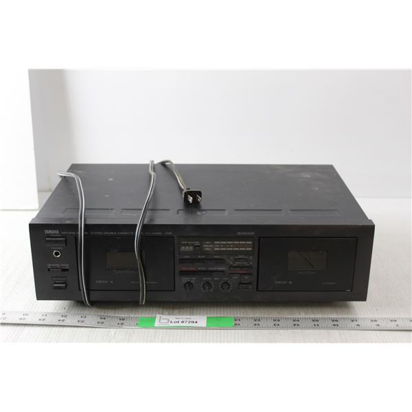 Yamaha Double Cassette Deck- Powers On