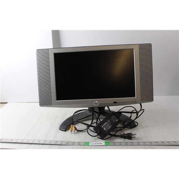 Dell Computer Monitor with Adapter & RCA Cord 21.25" Wide x 15.25" Tall- Powers On