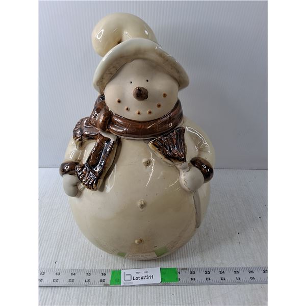 Ceramic Snowman Cookie Jar