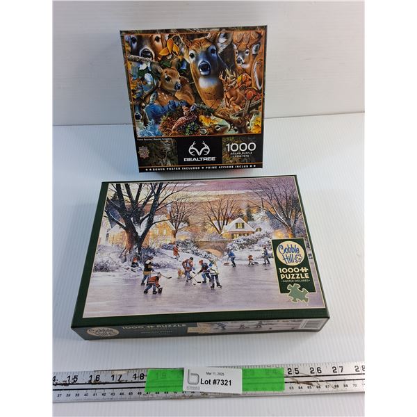 (2) 1000 pc Jig Saw Puzzles