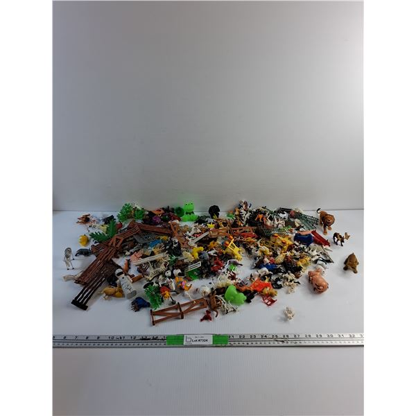 Various Farm and Zoo Animal Toys