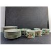 Image 2 : 25 pc Ceramic Christmas Dish Set