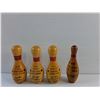 Image 2 : 4 Decorative Wooden Bowling Pins