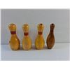 Image 3 : 4 Decorative Wooden Bowling Pins