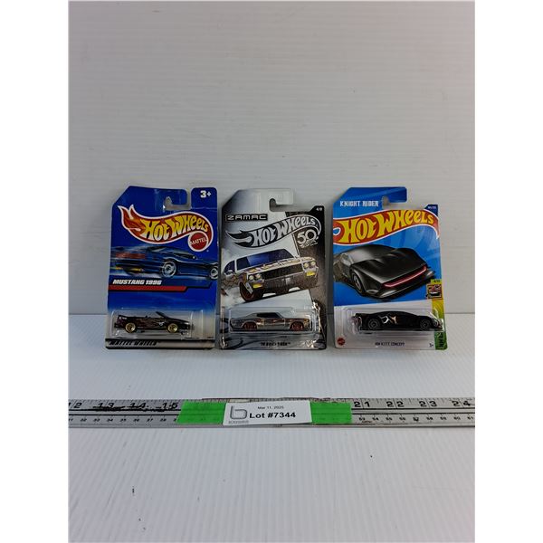 3 Hot Wheels Die Cast Car Toys