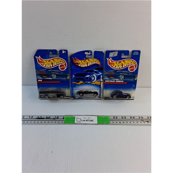 3 Hot Wheels Die Cast Car Toys