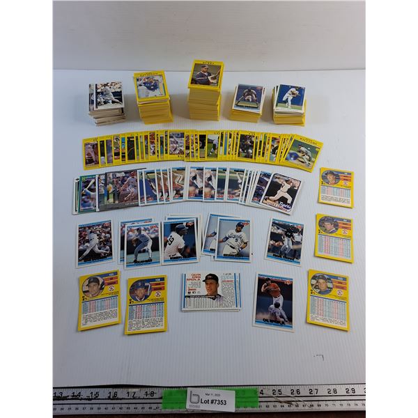 Various Baseball Trading Cards
